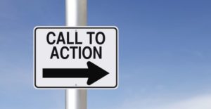 Call to action sign
