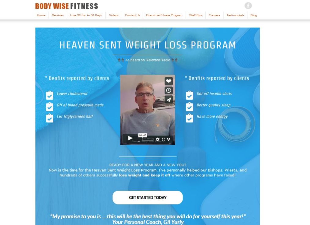 Weight Loss Program Landing Page