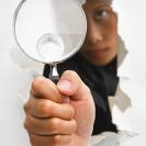 My process | photo of man with magnifying glass