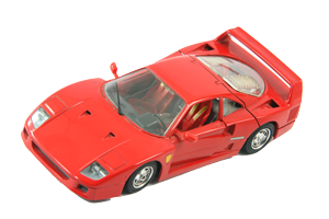 image of red corvette