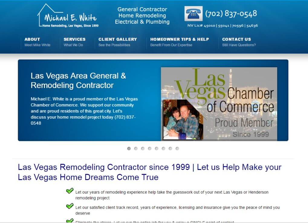 michael white general contractor feature